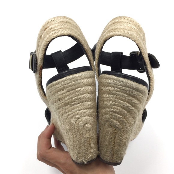 STEVEN Leather Platform Sandal Espadrille 7 - Picture 5 of 9